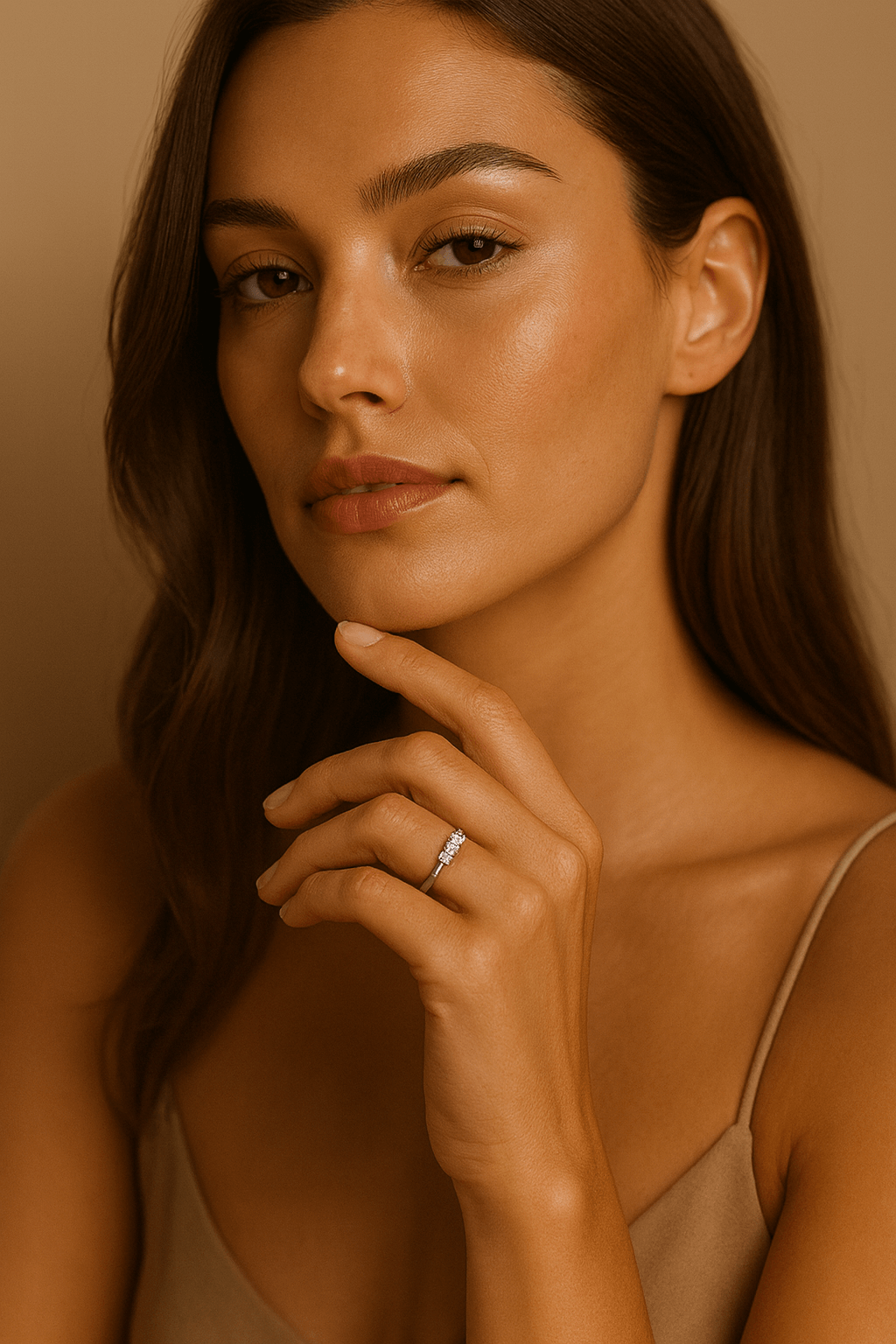 Trinity Grace Lab Grown Diamond Üç Taş Yüzük