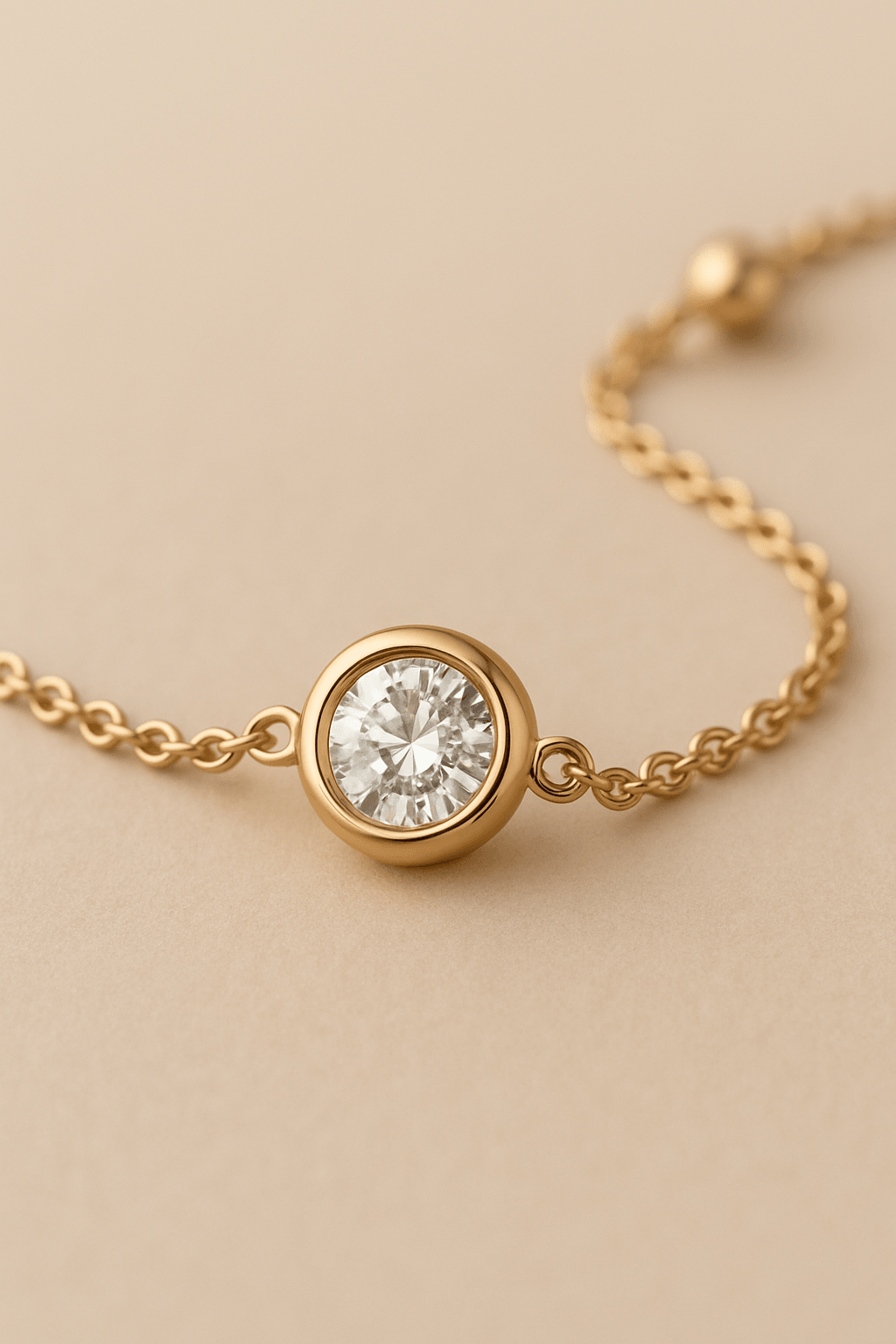 Lunea Bezel Tektaş Lab Grown Diamond Bileklik