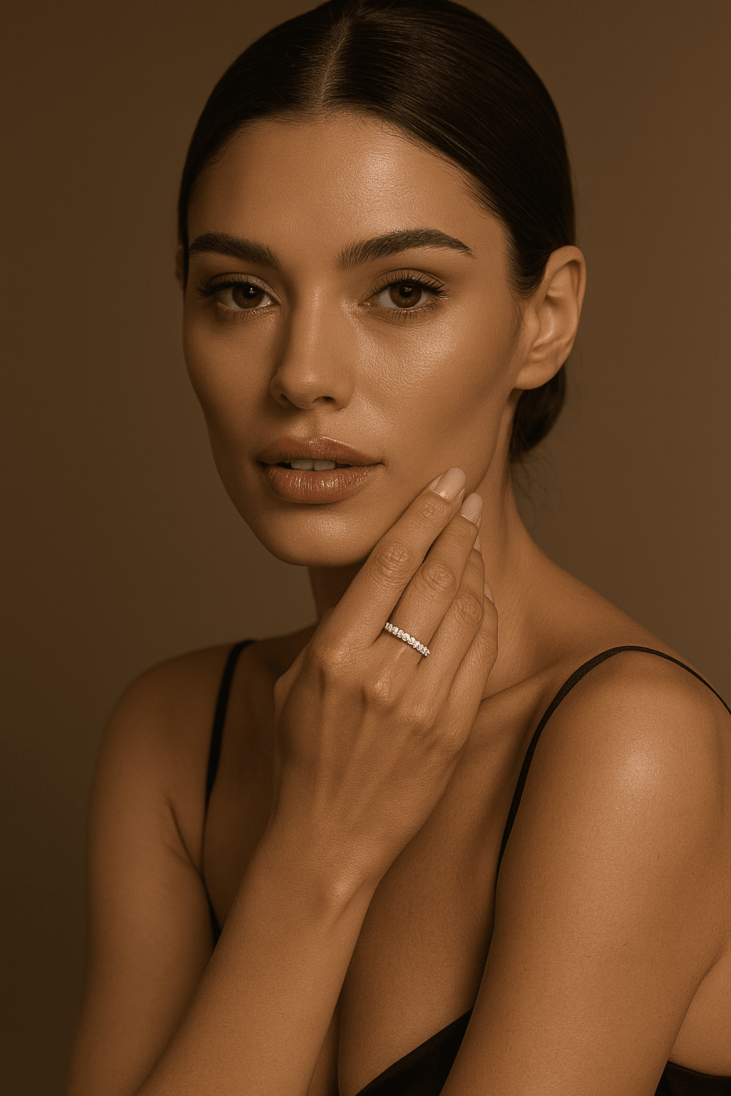 Eterna Glow Yarım Sonsuzluk Lab Grown Diamond Yüzük