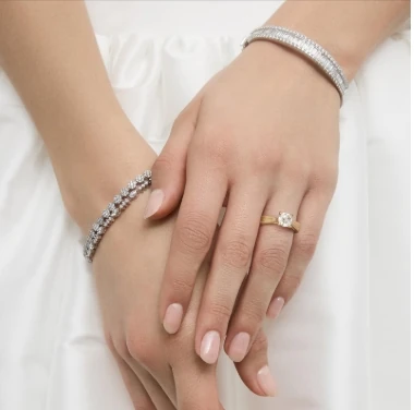 Milgrain Dokulu 14K Altın Tektaş Yüzük | Round Brilliant Lab-Grown Pırlanta | Zarif Solitaire Tasarım