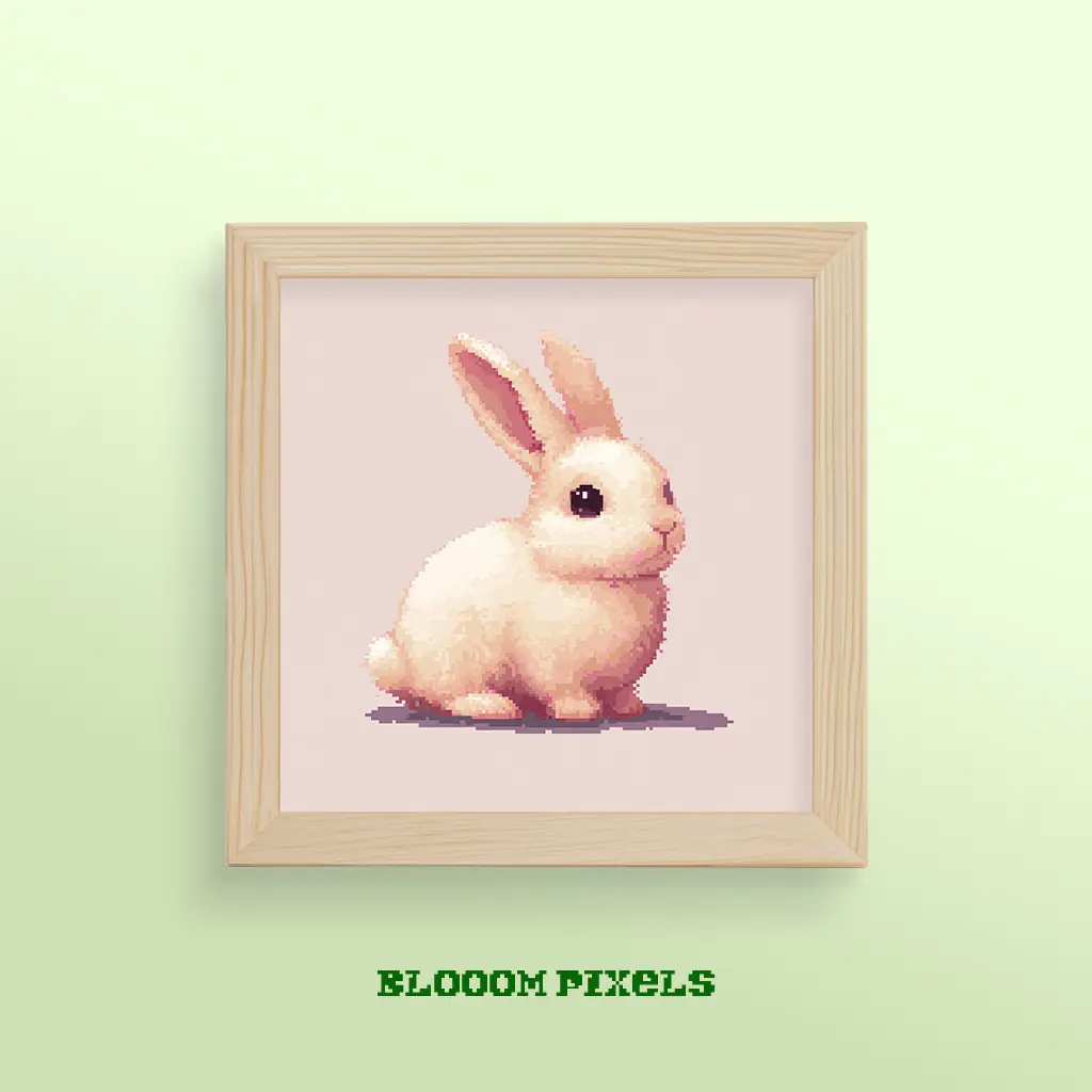 Pinky Bunny bebek odası tablosu