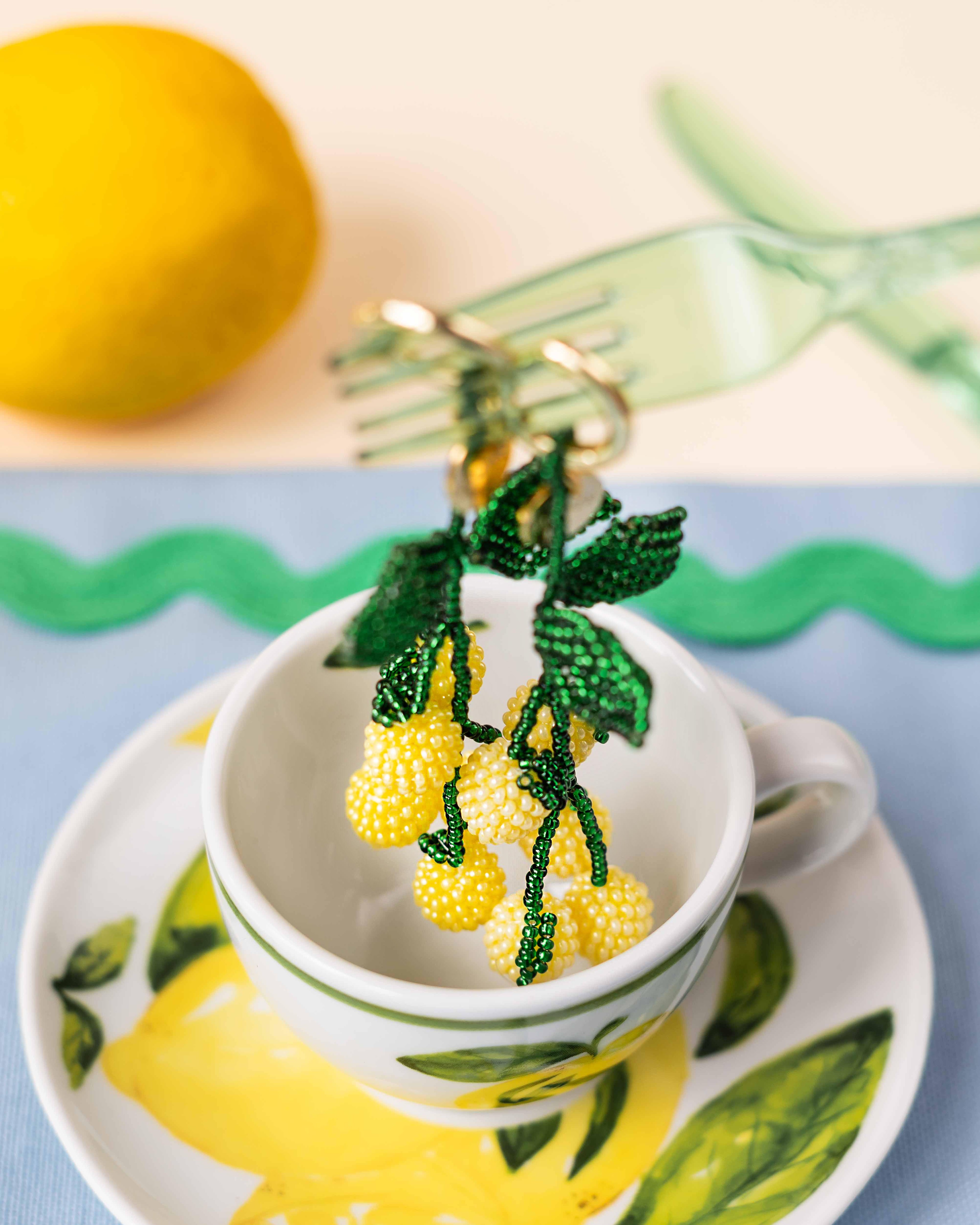 LEMON BLOSSOM PENDANT EARRINGS