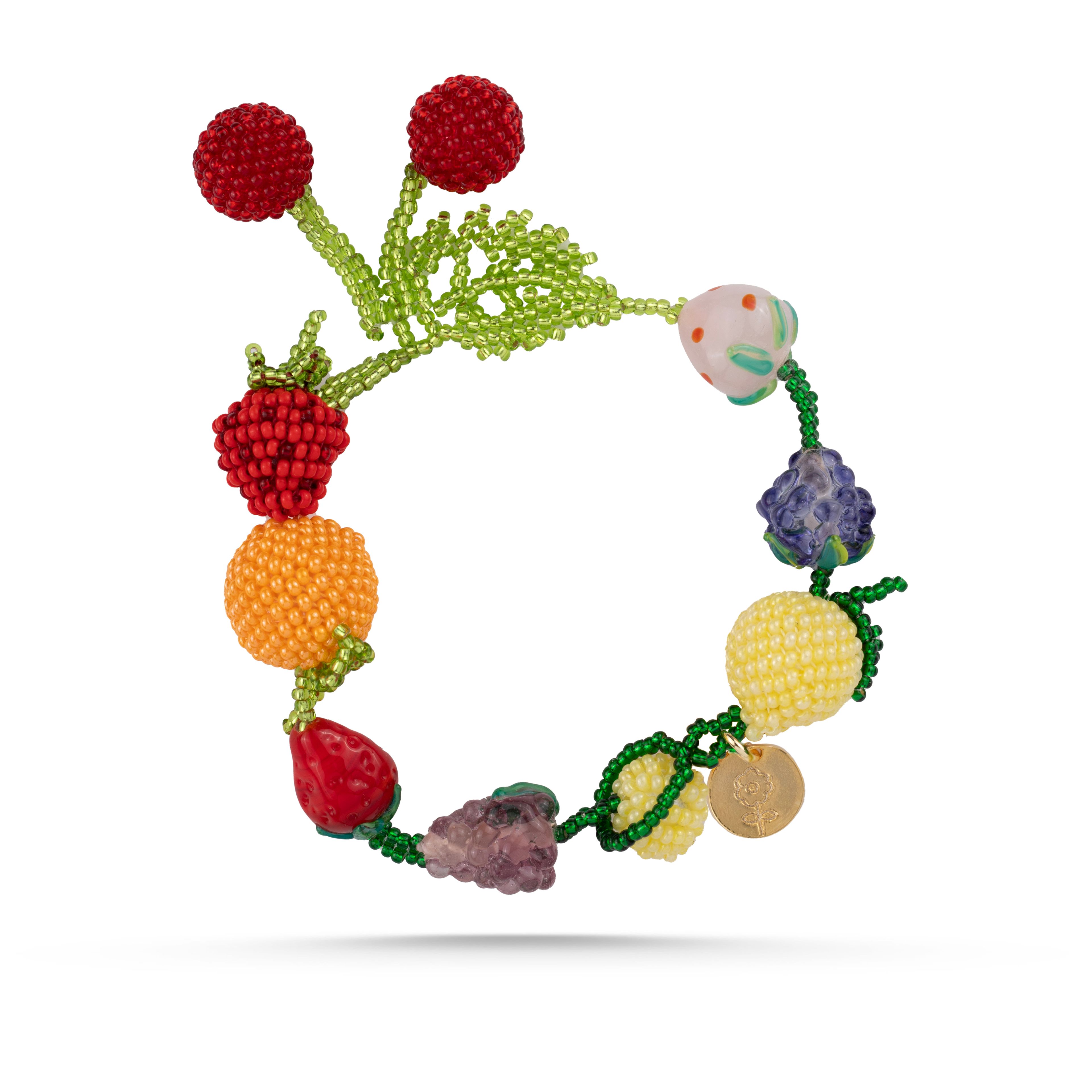 FRUIT BASKET PENDANT BRACELET