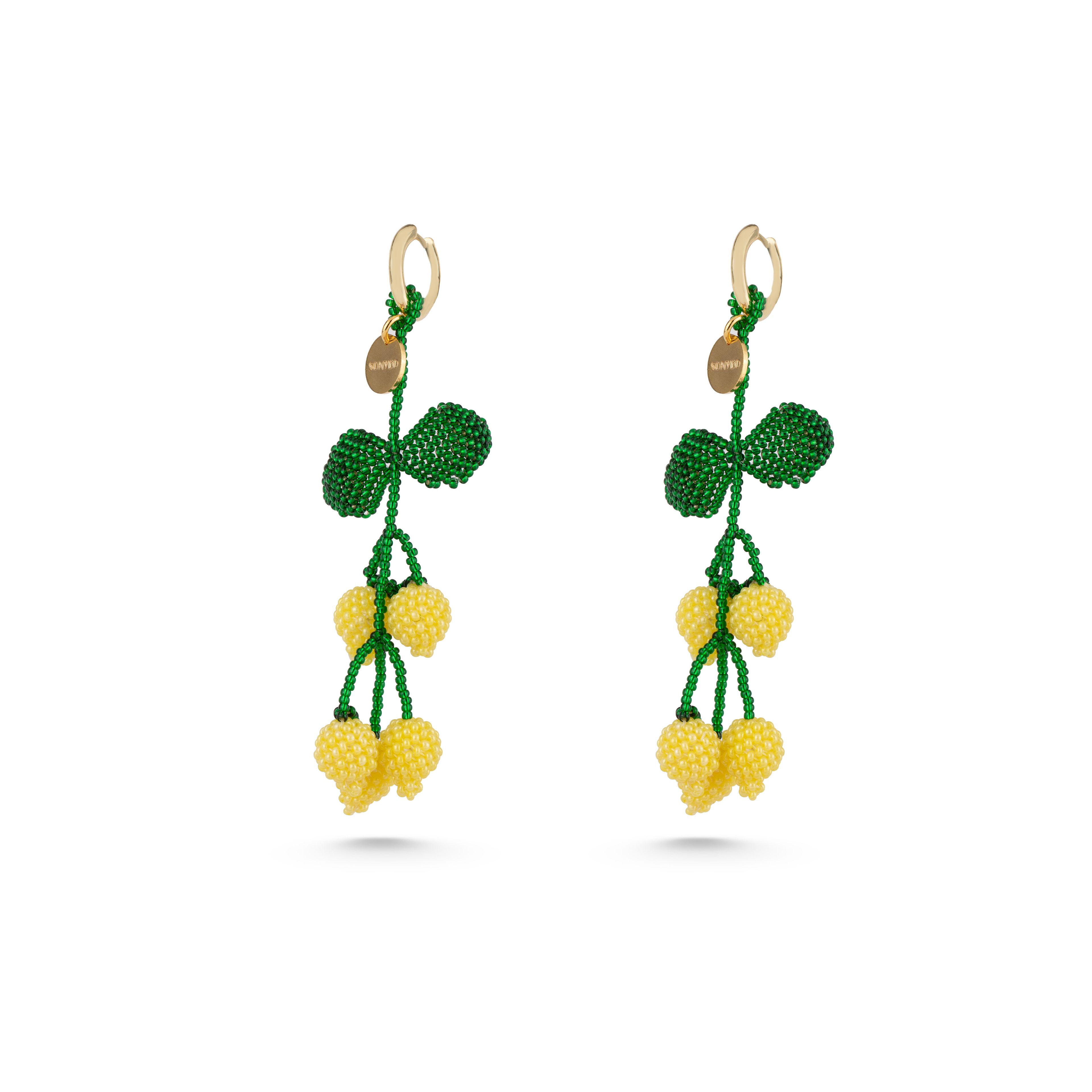 LEMON BLOSSOM PENDANT EARRINGS