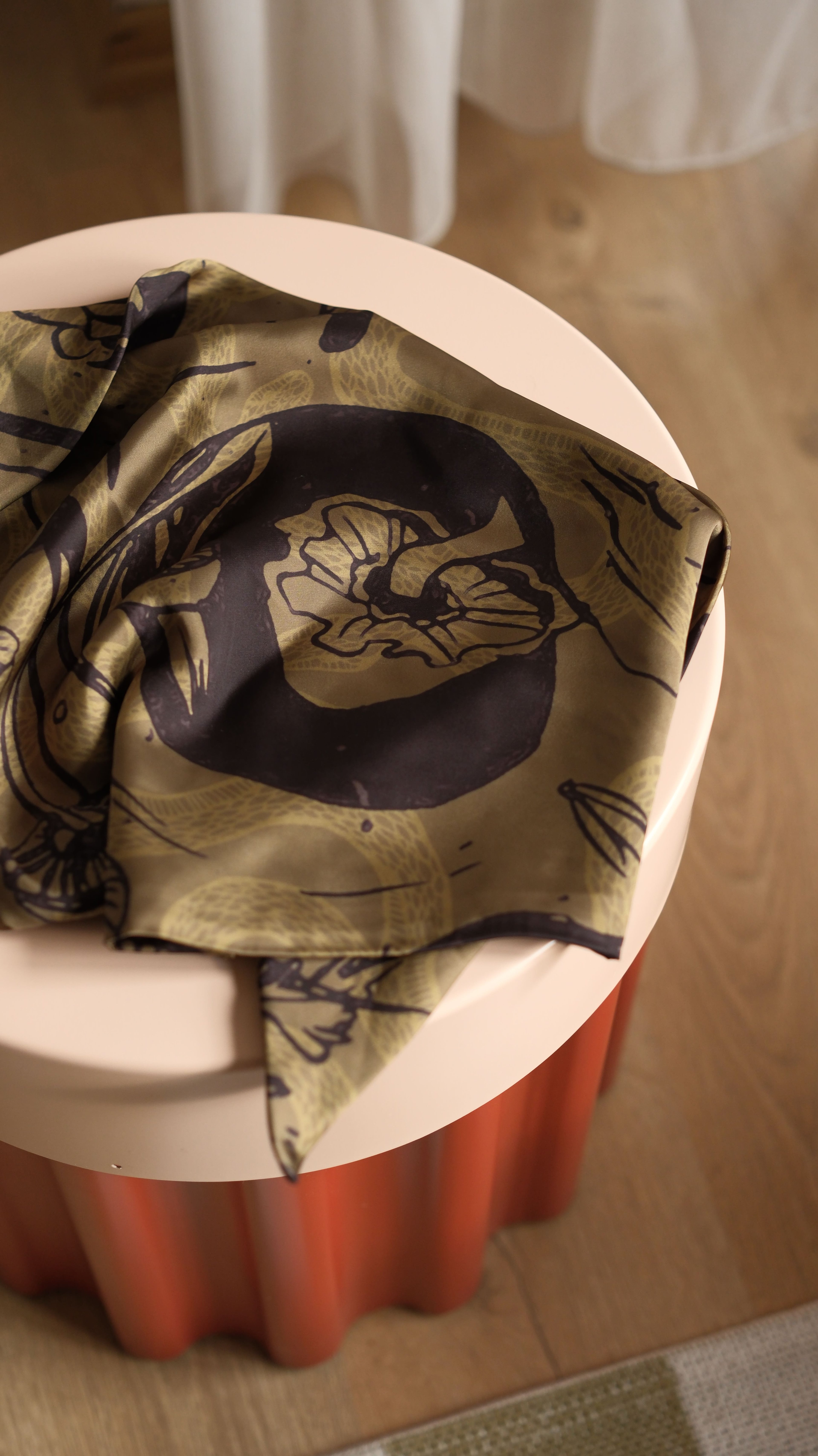 Kitsun Saten Bandana - Çok Renkli