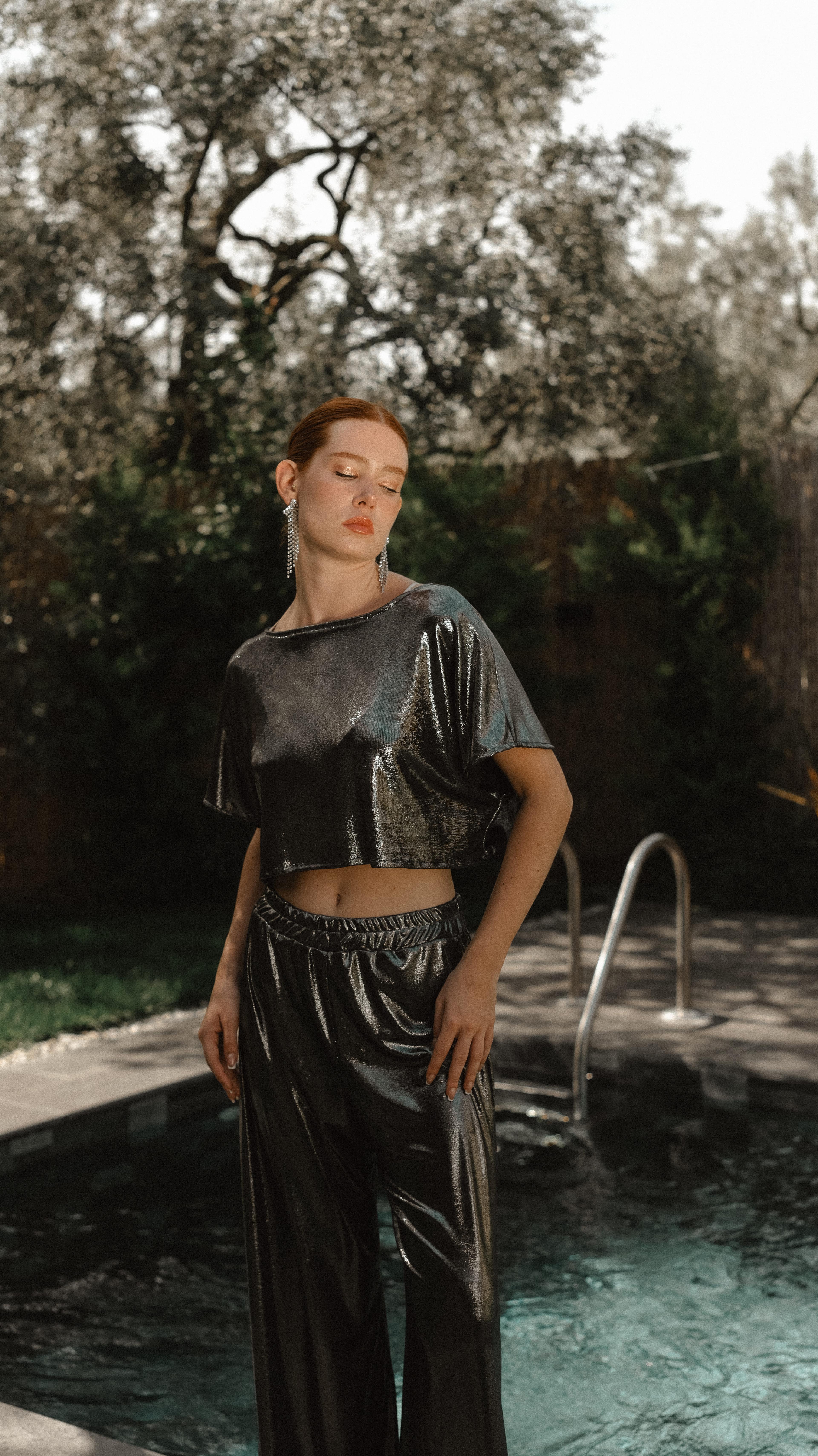 Silver Bedensiz Crop