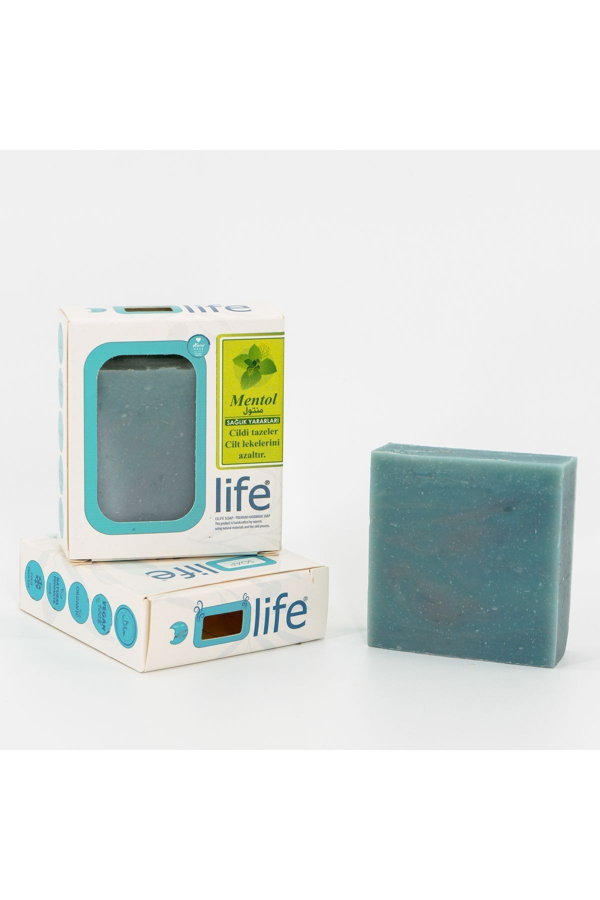 3 Natural Handmade Menthol Soap 3x100g
