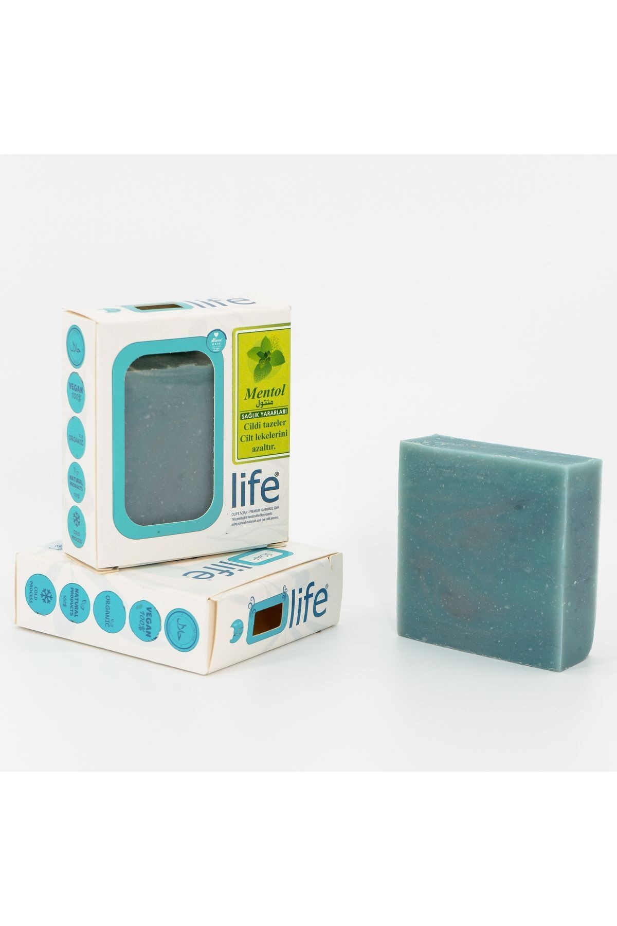 3 Natural Handmade Menthol Soap 3x100g