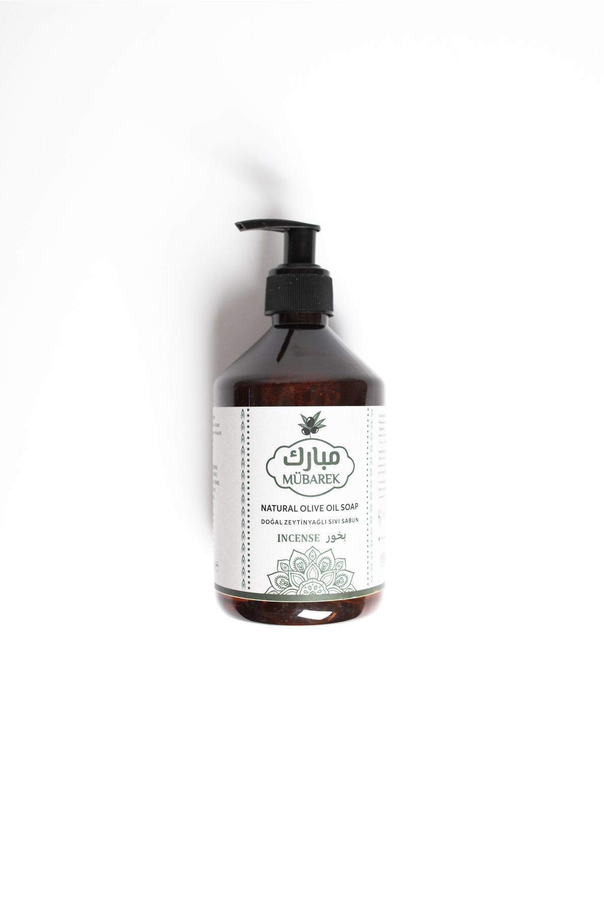 Natural Incense Scented Olive Oil Liquid Soap 500ml