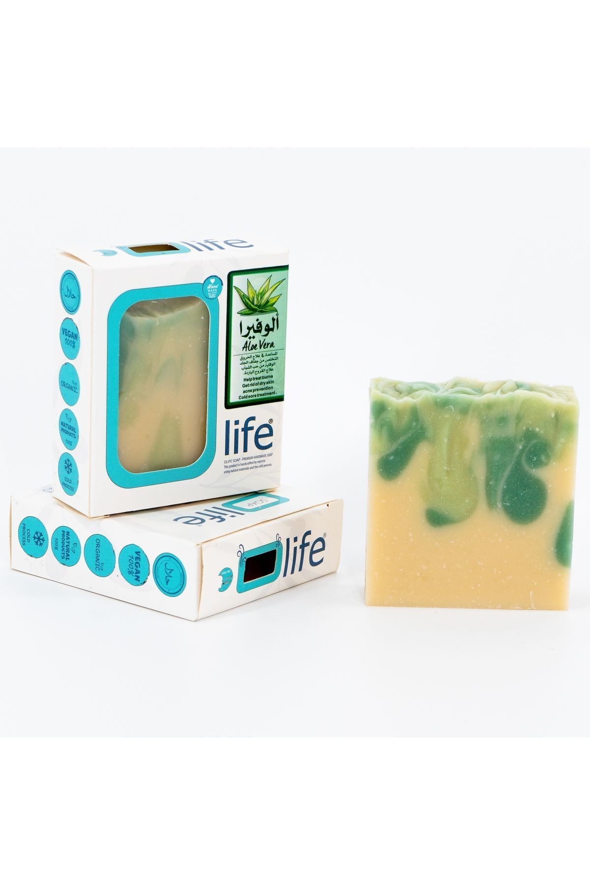 3 Adet Doğal El Yapımı Aloe Vera Sabunu 3x100g