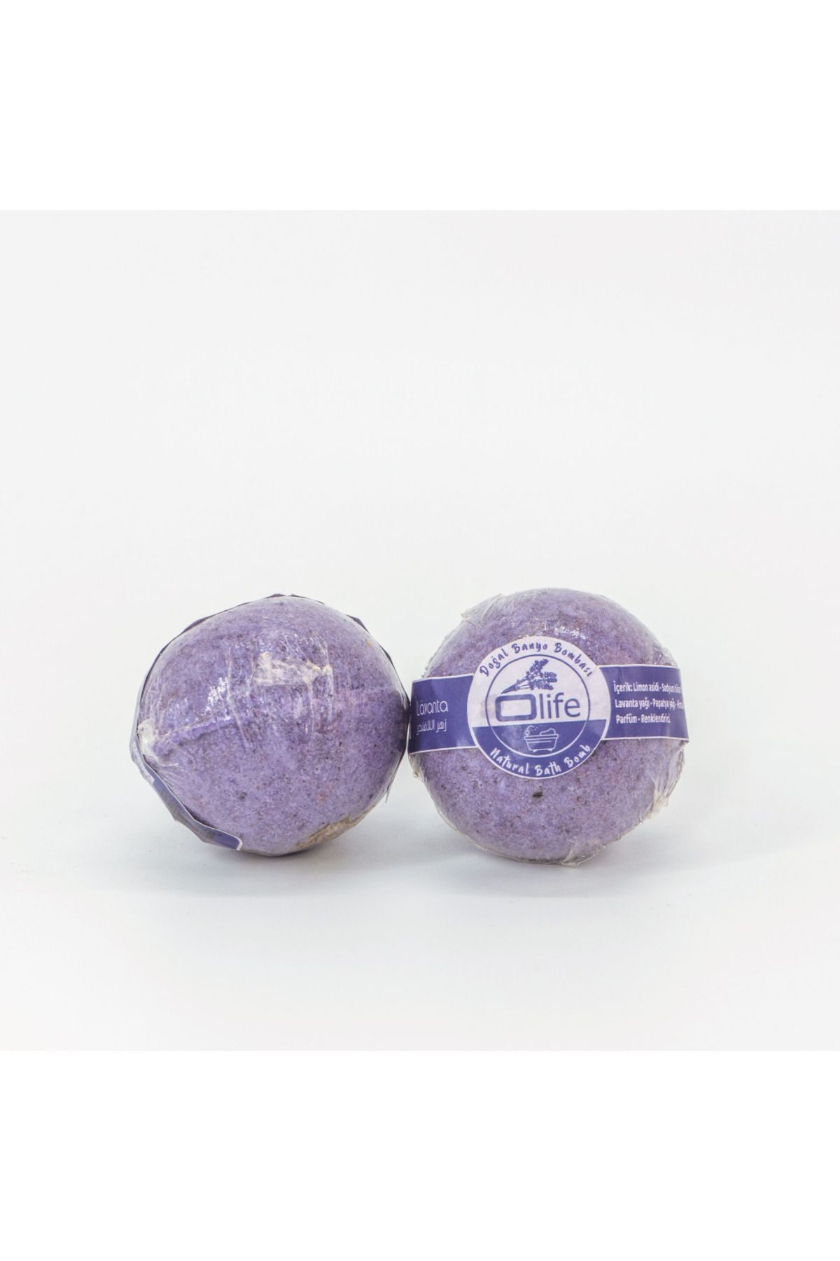 2 Pieces Handmade Lavender Scented Bath Balls (2X100G)