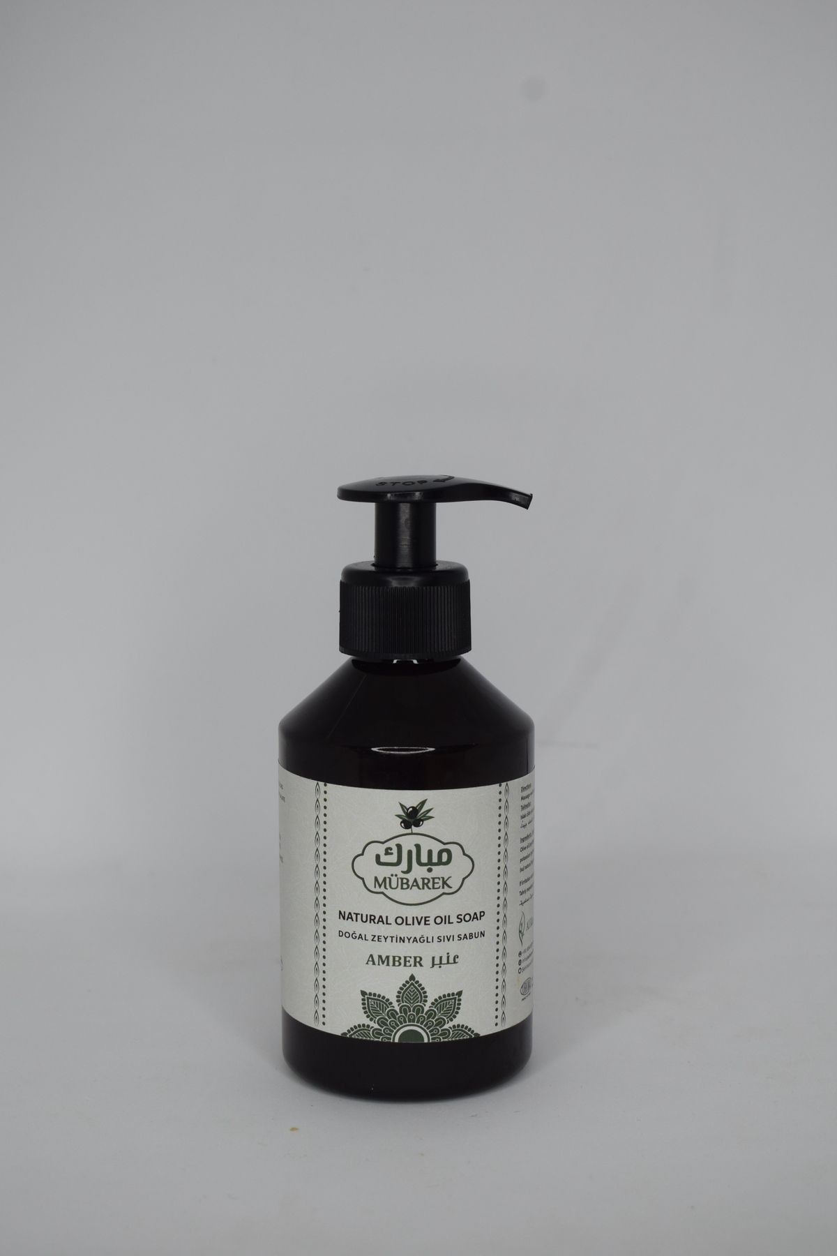 Doğal Amber Kokulu Zeytinyağlı Sıvı Sabunu 250 ml
