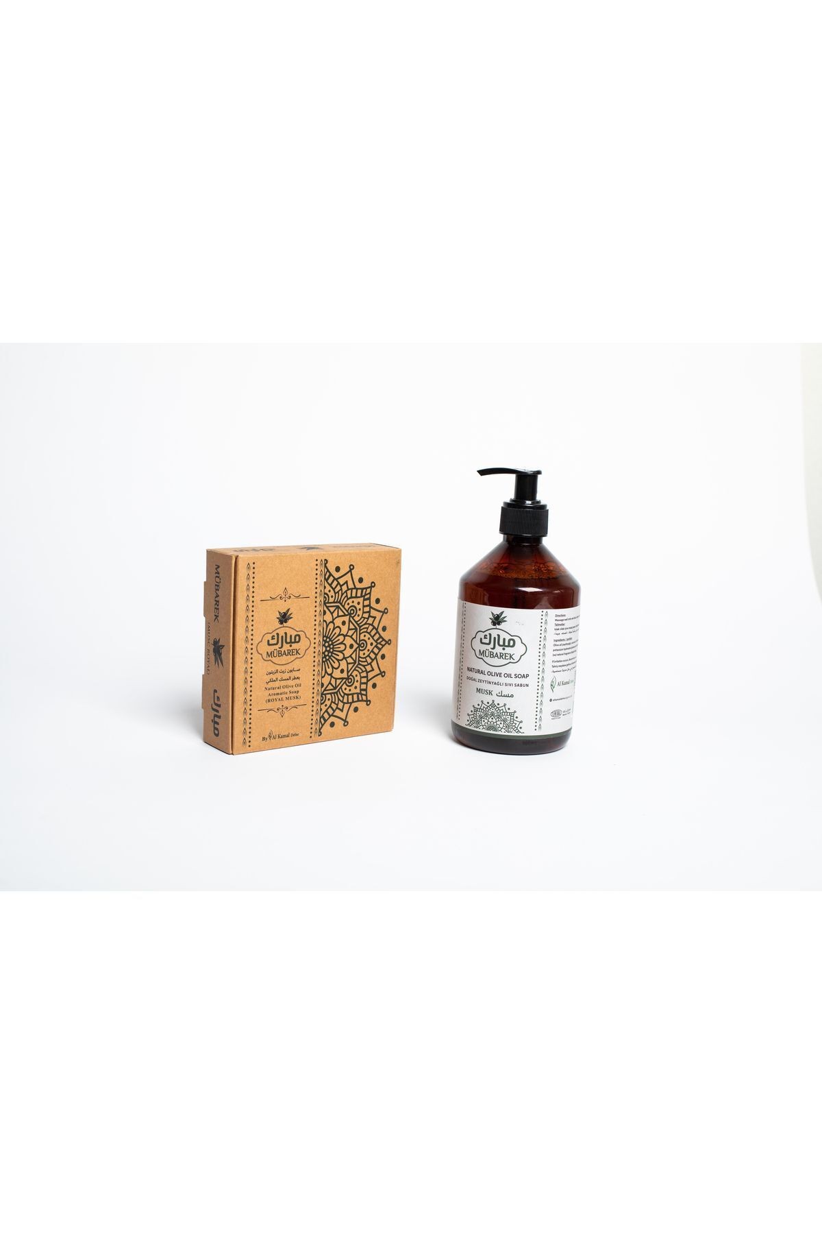 1 royal musk scented liquid soap(500ml)+ 4 pieces of royal musk scented solid soap(4x125g)