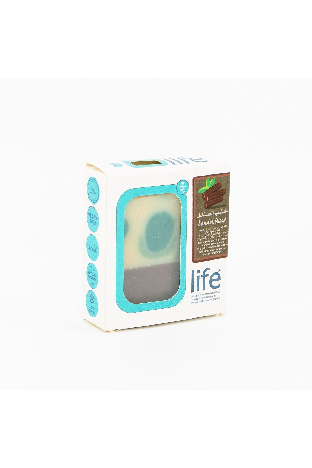 Natural Handmade Sandalwood Scented Soap 100g