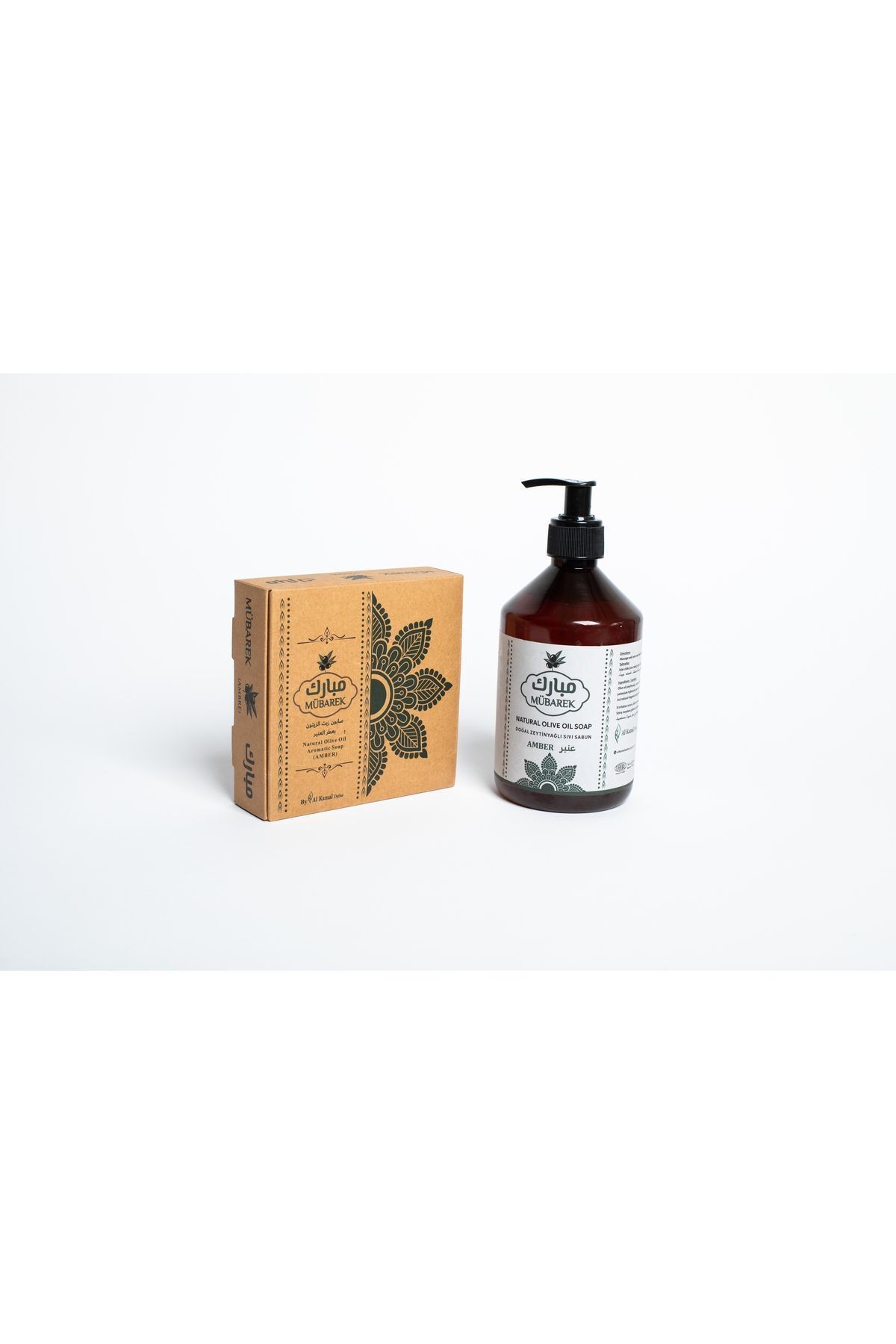 1 amber scented liquid soap (500ml) + 4 amber scented solid soap(4x125g)