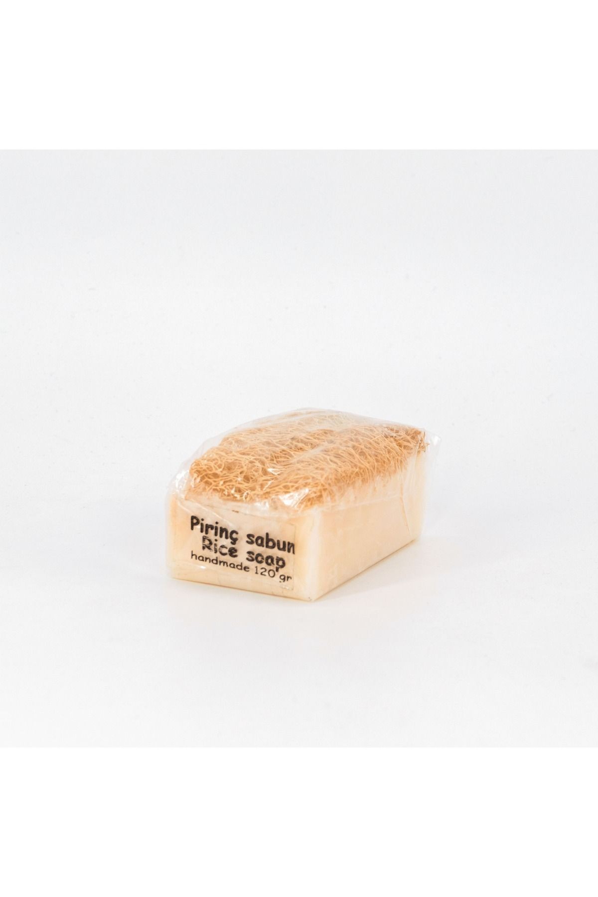 Natural pumpkin fiber rice soap