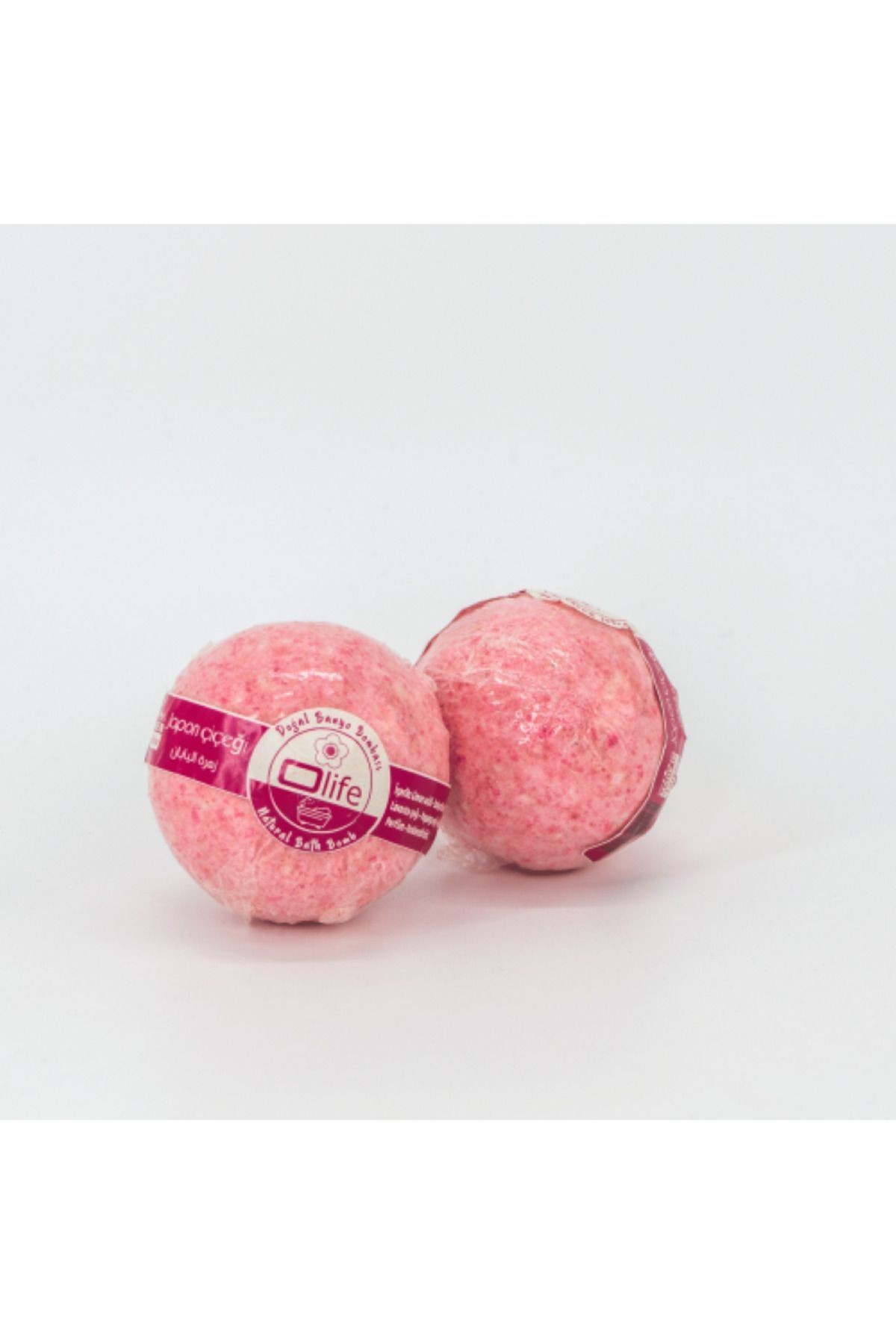 Handmade Japanese Flower (sakura) Scented 2 Bath Balls (2x100g)
