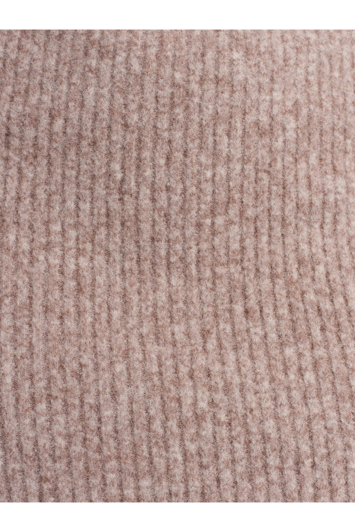 90260 Bisiklet Yaka Yumuşak Dokulu Triko Elbise-Vizon M.