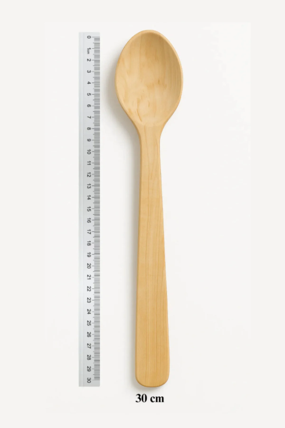 Adaşifa Şimşir Kaşık El Yapımı Büyük Tahta Kaşık 30 cm