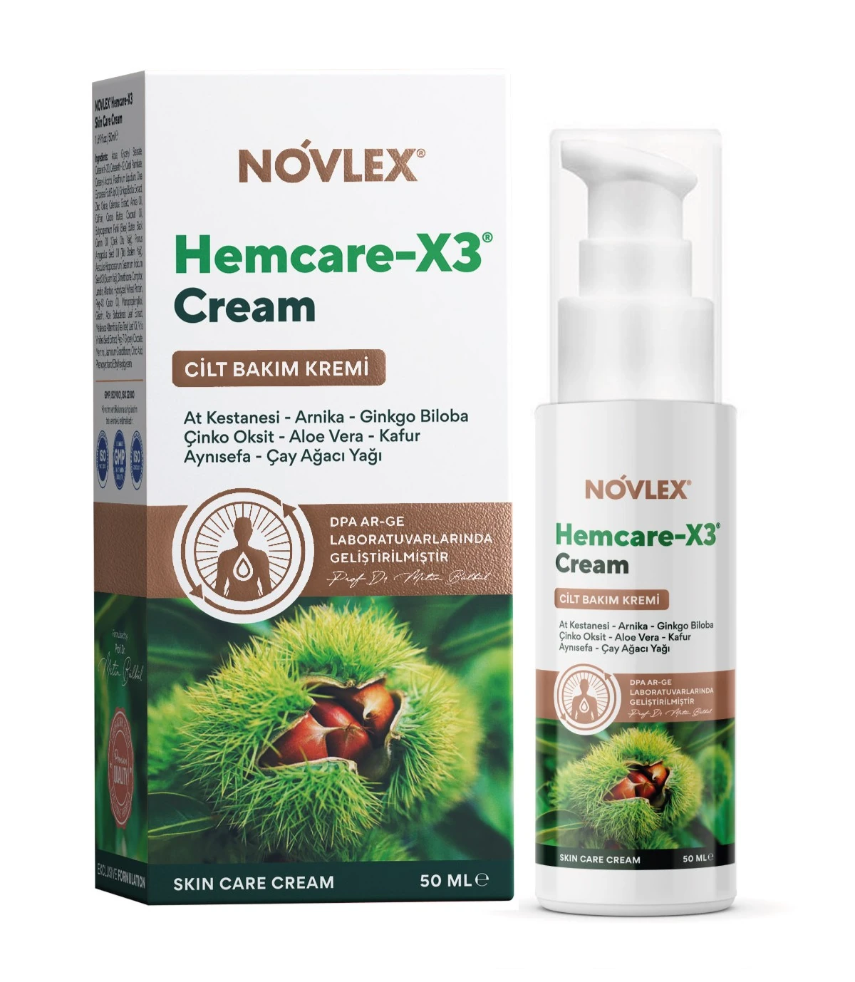  Novlex® Hemcare -X3 - Cilt Bakım Kremi 50ml