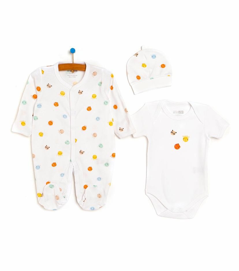 Newborn Jumpsuit & Bodysuit & Hat with Gloves - Deesha