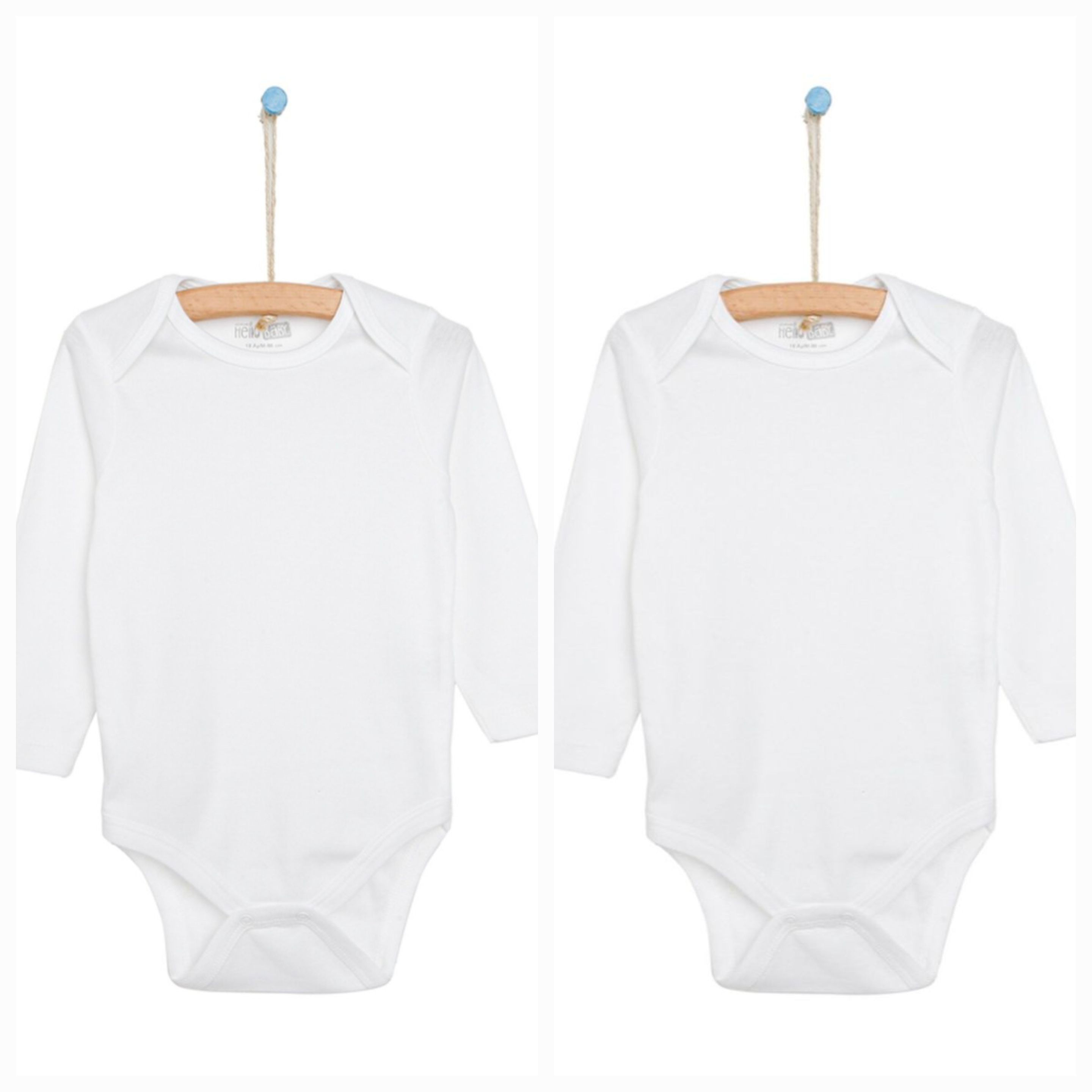 %100 cotton 2-piece long sleeve baby bodysuit - DEESHA
