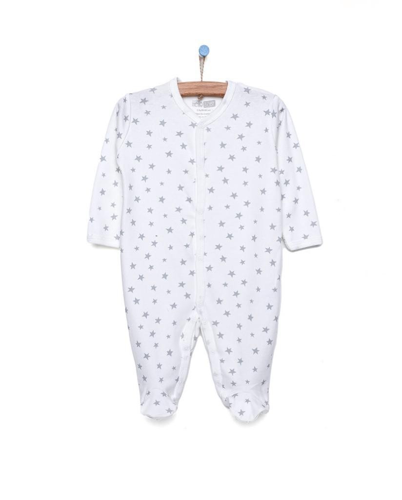 Newborn Jumpsuit with Gloves, Snap Fasteners and Booties-DEESHA