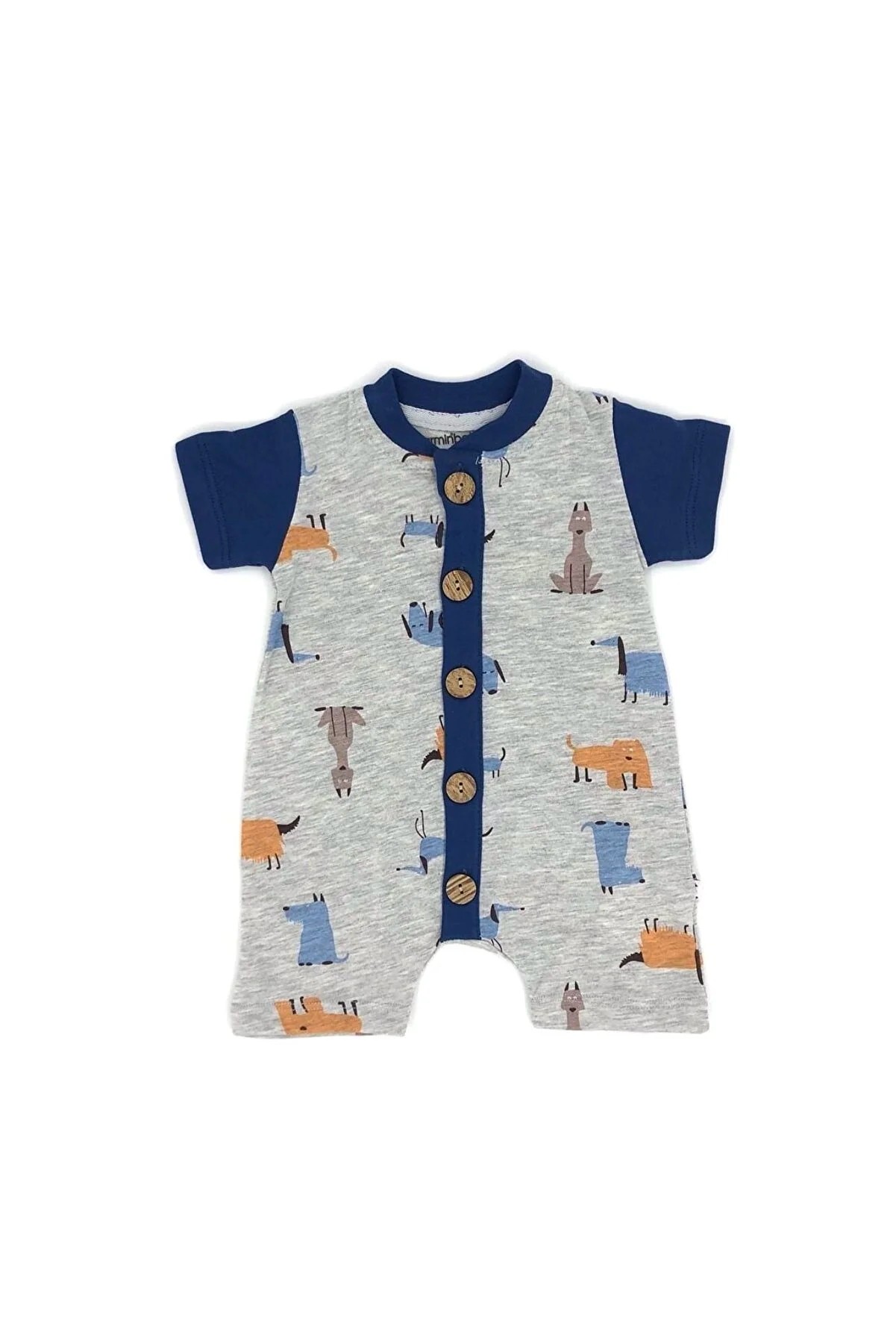 Baby Boy Jumpsuit with Front Buttons - Deesha