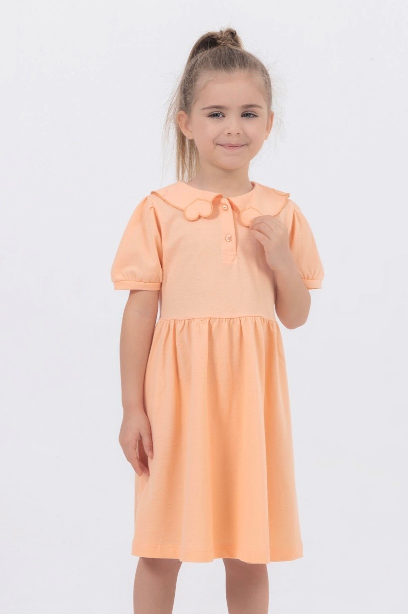 Girl's Polo Baby Collar Dress -Deesha