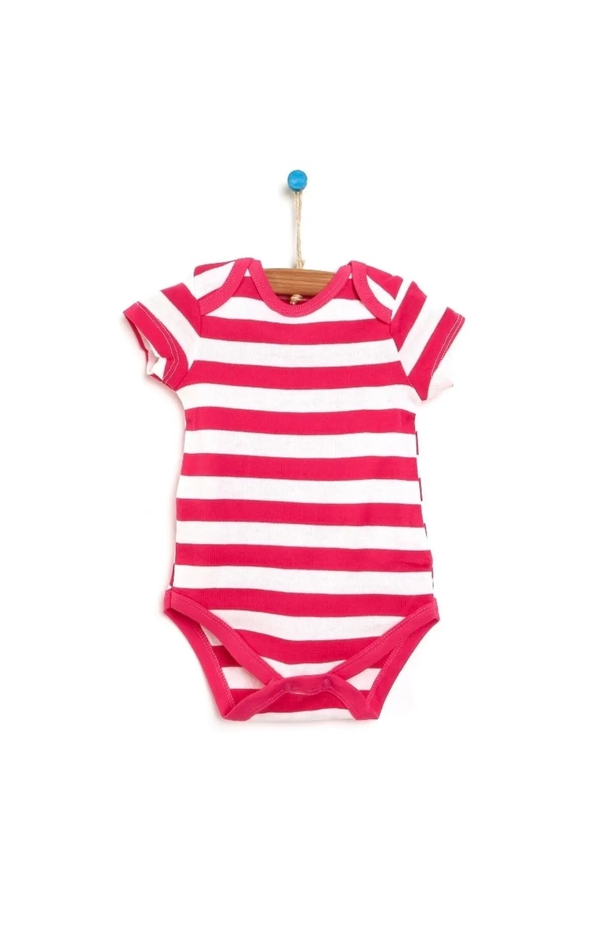 Striped Colorful Short Sleeve Baby Girl Body- Deesha