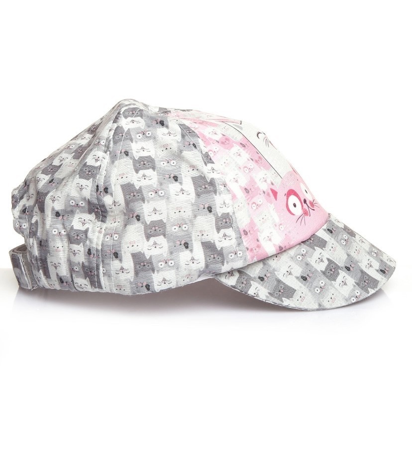 Yaz Kız Çocuk Şapka Kedicik Desen- deesha