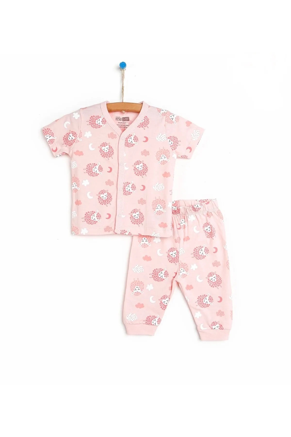 Basic Baby Girl Spring Short Sleeve Pajama Set- Deesha