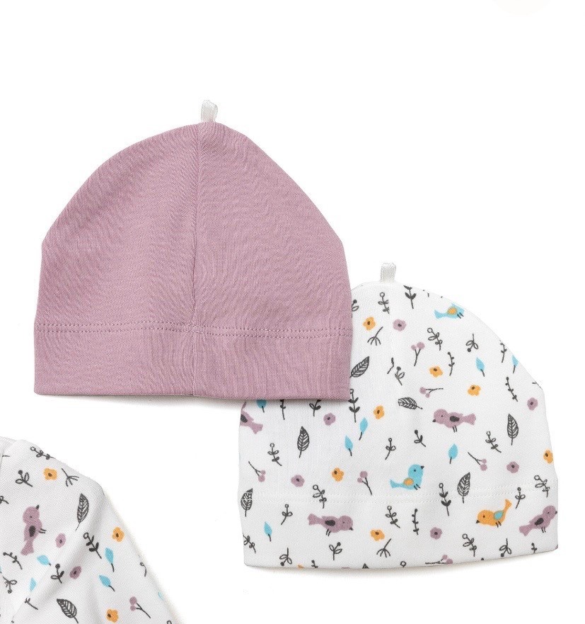 Hellobaby Yeni doğan 2'li Kız Bebek Patikli Tulum Şapka Set