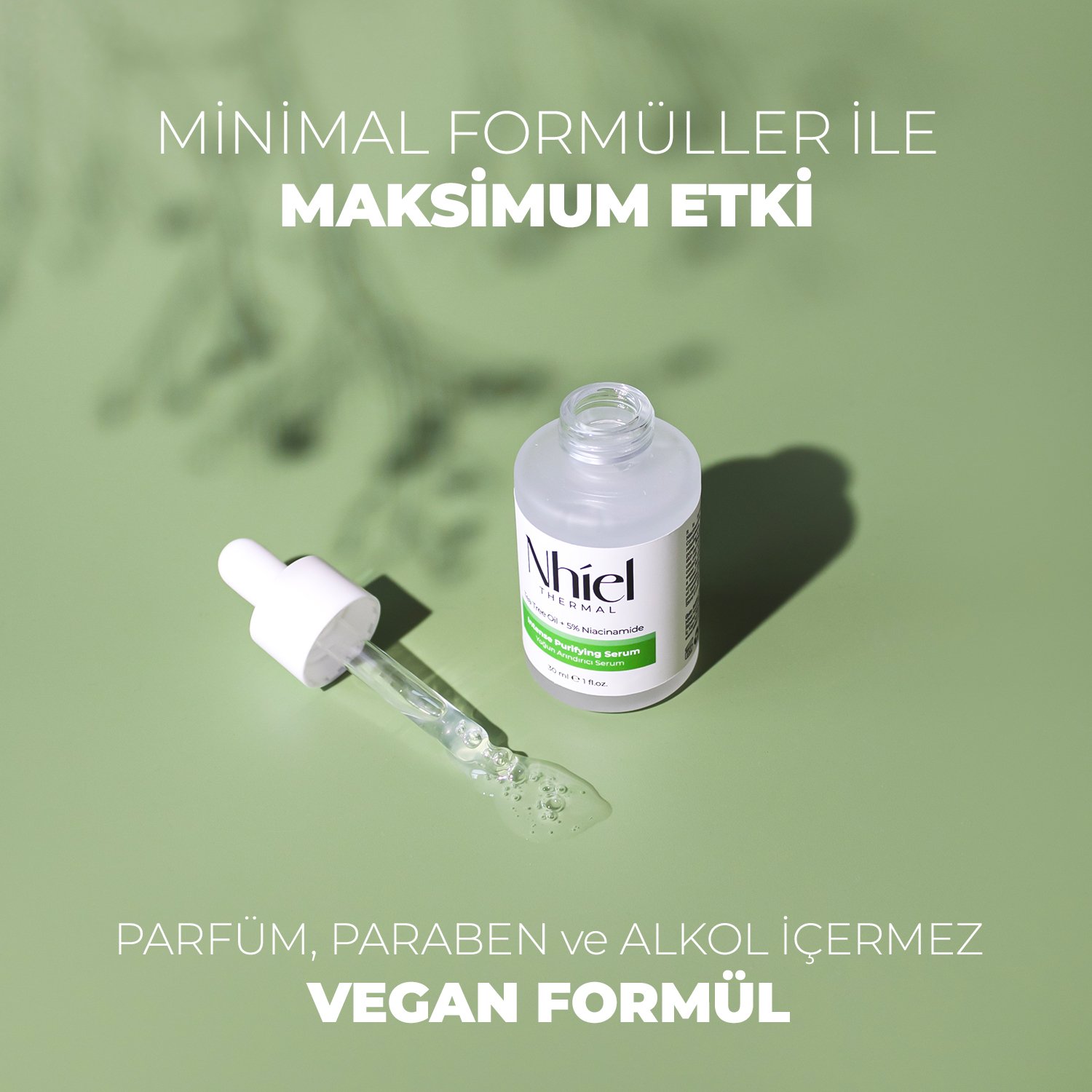 Yoğun Arındırıcı Serum 30 ml (Çay Ağacı Yağı + %5 Niasinamid)