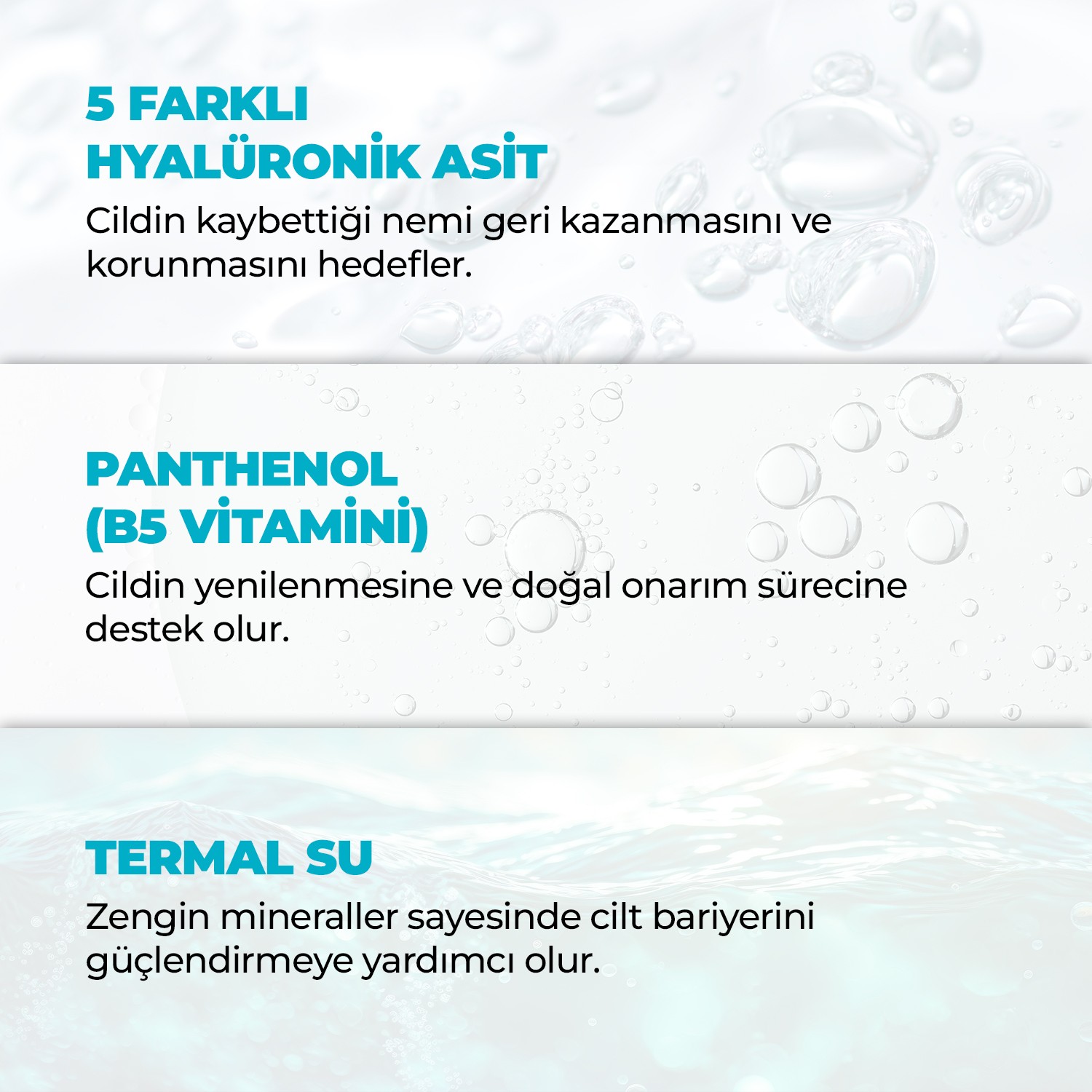 Yoğun Nemlendirici Serum 30 ml (%2 Hyalüronik Asit + B5)