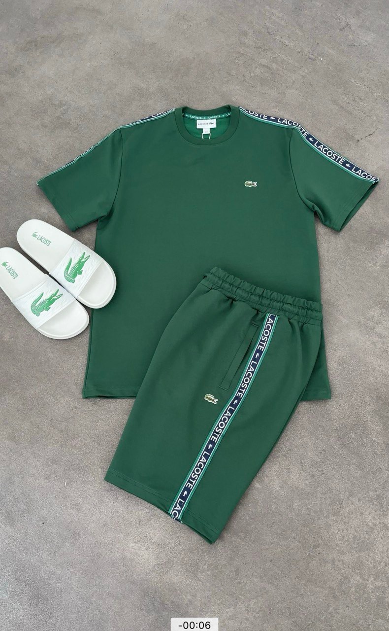 1007ŞLC Lacoste 3 lü set YEŞİL
