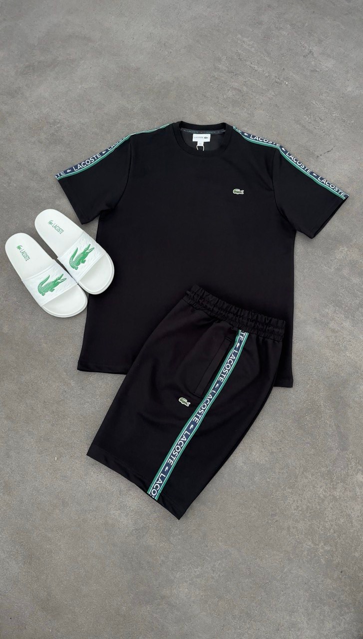 1007ŞLC Lacoste 3 lü set SİYAH