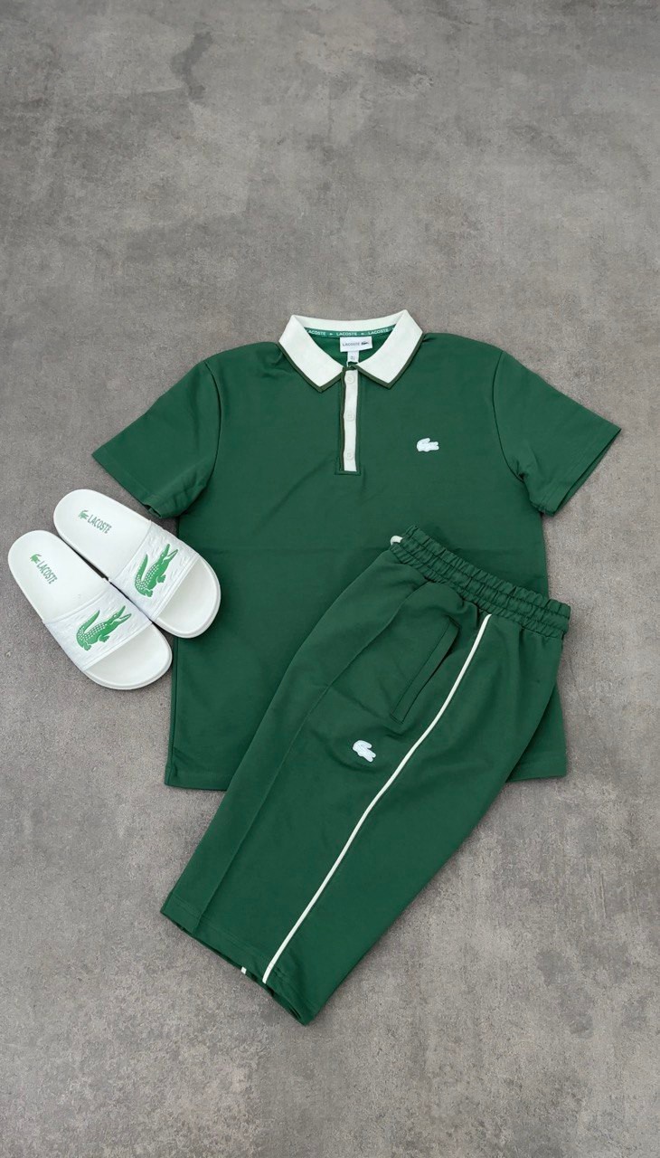 1004ŞLC LACOSTE 3'LÜ SET YEŞİL