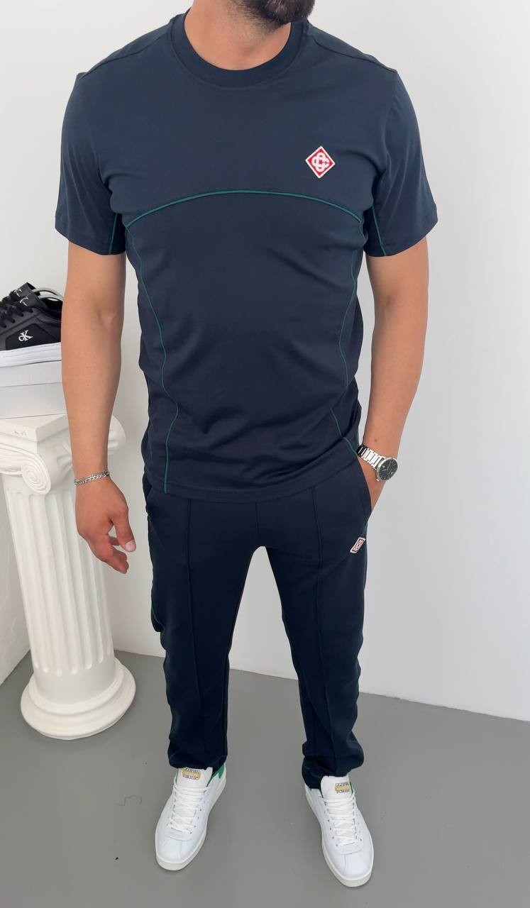 Yeni Sezon CASABLANCA Lacivert Tişört Takım