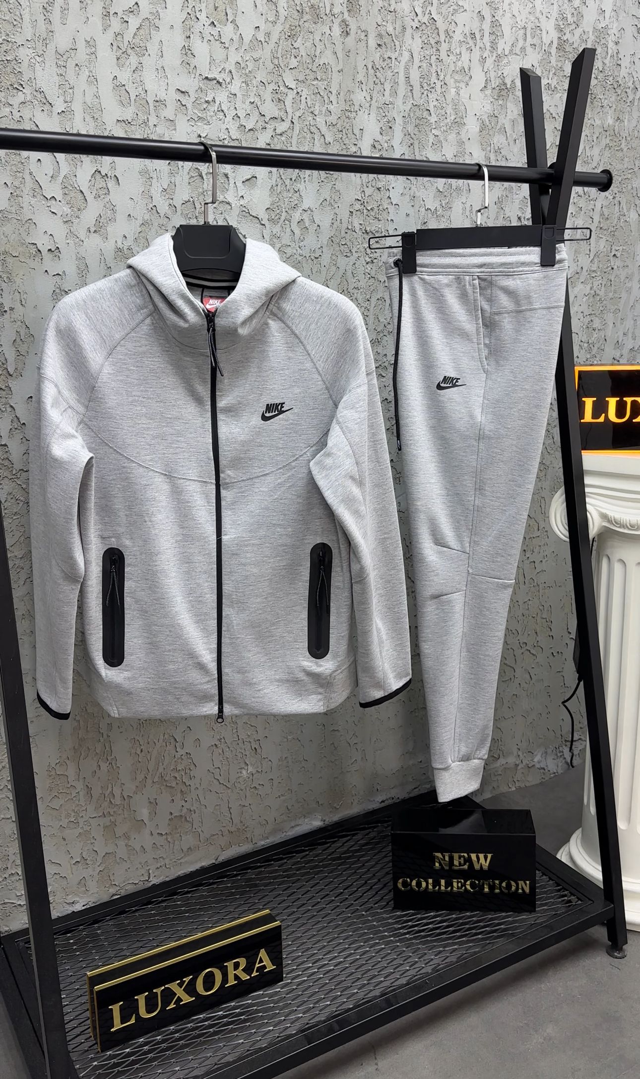 Nike Tech Fleece Gri Eşofman Takımı