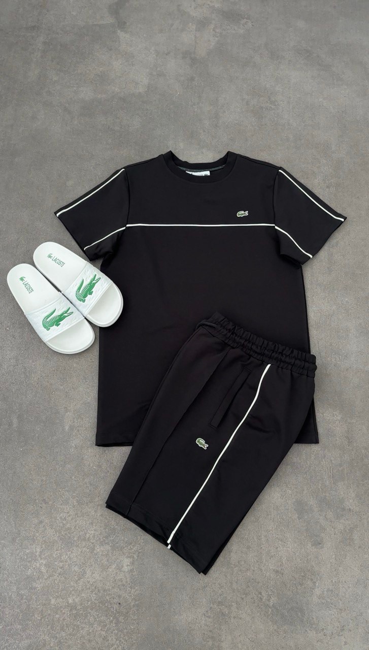 1002ŞLC Lacoste 3 lü set SİYAH