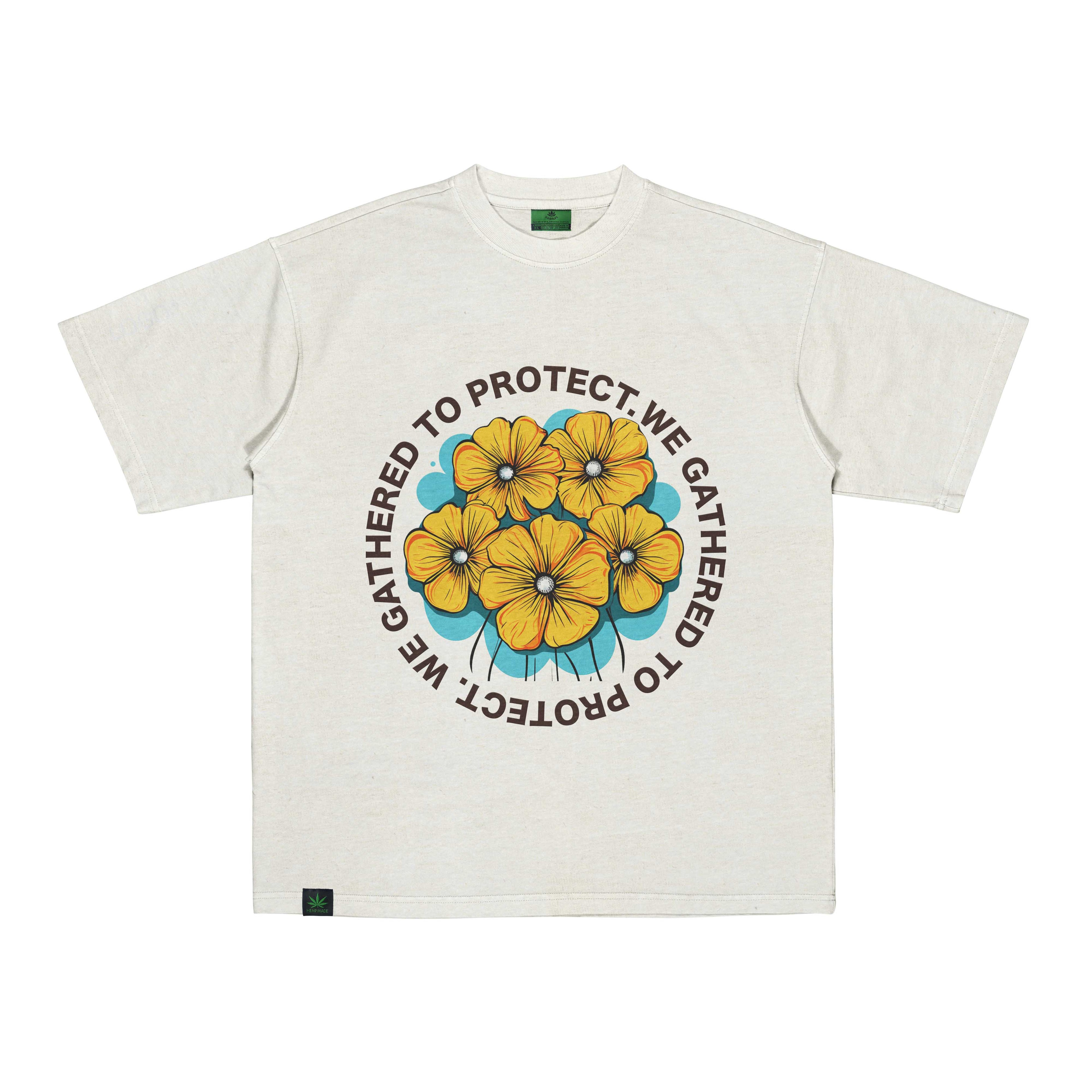 Protect Turcica Circle Kenevir Oversize Tişört