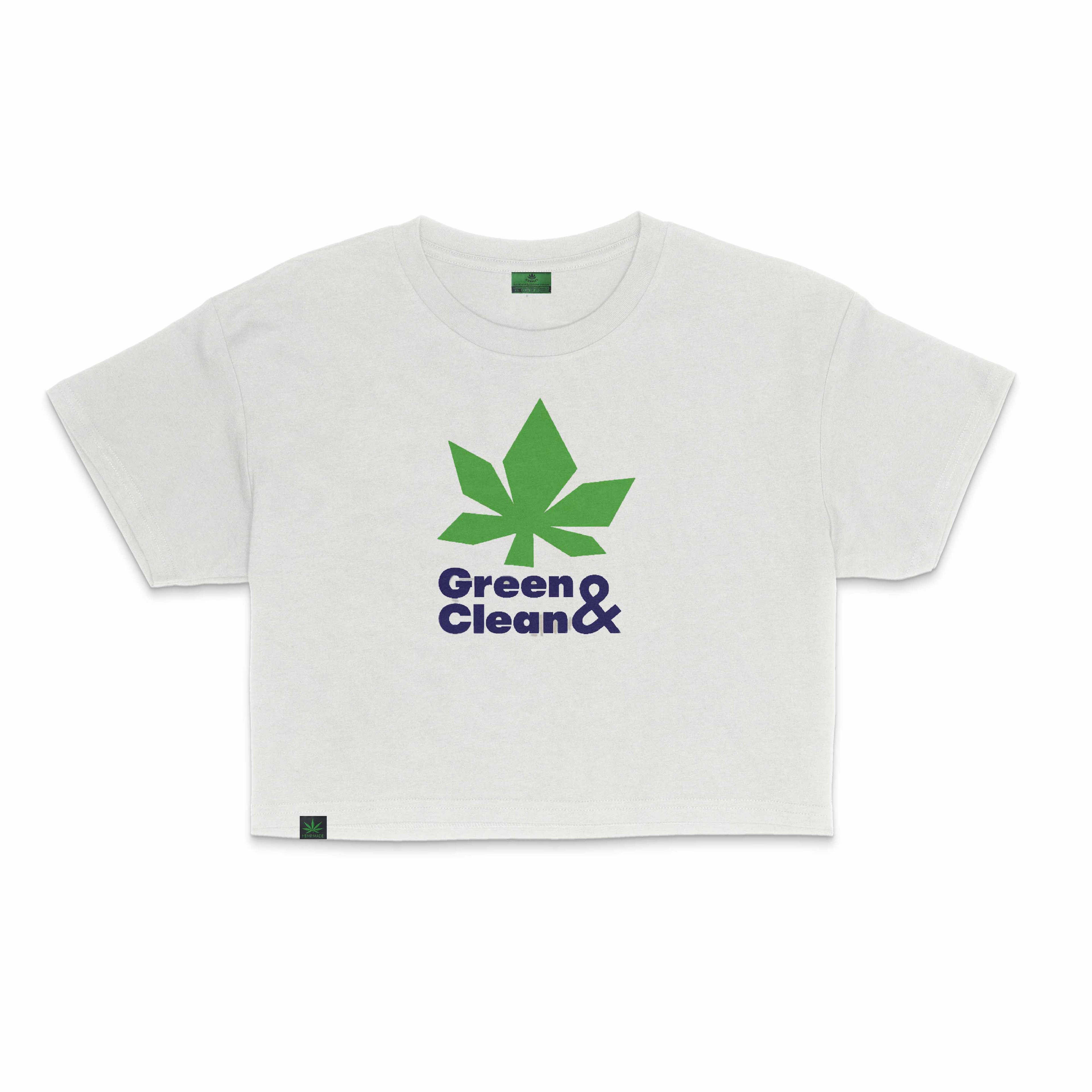 Green & Clean Leaf Kenevir Crop Top