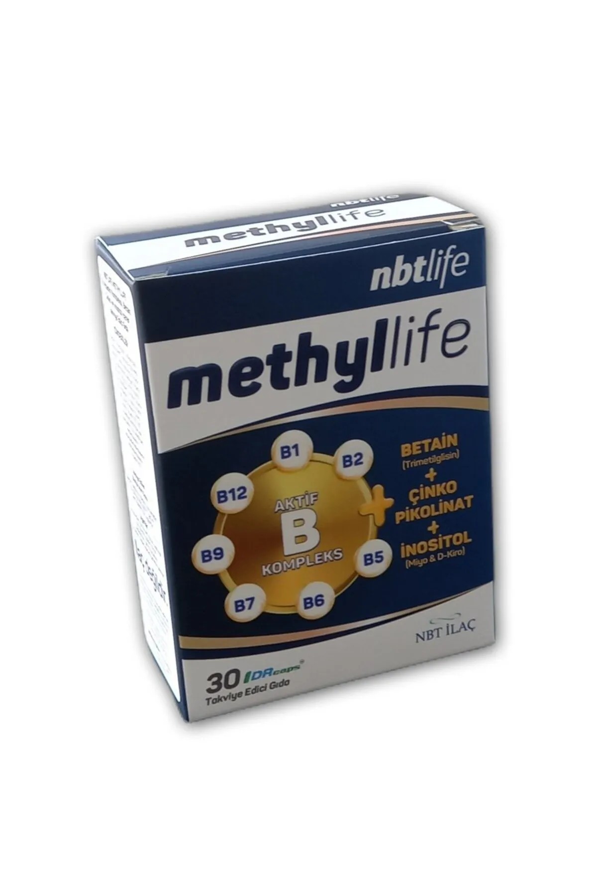 NBT Life Methyllife Takviye Edici Gıda 30 Kapsül