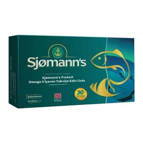 Sjomann's Fish Oil 30 Yumuşak Kapsül