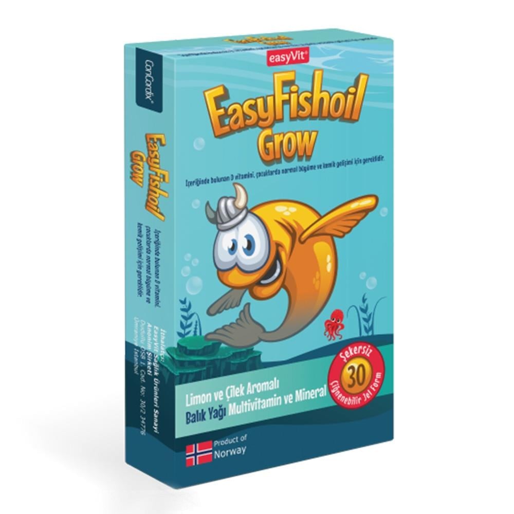 EasyFishOil Grow 30 Çiğnenebilir Jel 