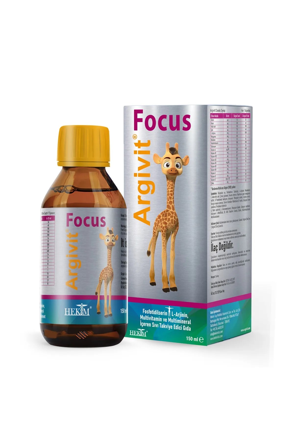 Argivit Focus Takviye Edici Gıda 150 ml