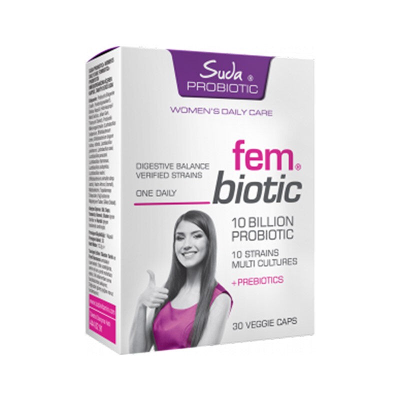 Suda Vitamin Probiotic Fem Biotic 30 Veggie Kapsül