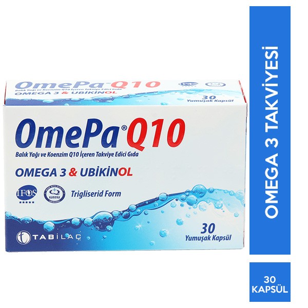 Omepa-Q10 Omega3 Ubiquinol 30 Kapsül