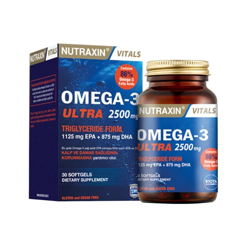 Nutraxin Omega-3 Ultra 2500 mg 30 Yumuşak Kapsül